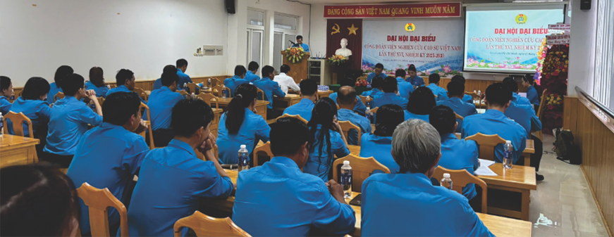 ĐẠI HỘI CÔNG ĐOÀN VIỆN NGHIÊN CỨU CAO SU VIỆT NAM NHIỆM KỲ 2025-2030: TẬP TRUNG XÂY DỰNG TỔ CHỨC VỮNG MẠNH, ĐỔI MỚI PHƯƠNG THỨC HOẠT ĐỘNG VÀ ĐỒNG HÀNH CÙNG SỰ PHÁT TRIỂN CỦA NGÀNH CAO SU